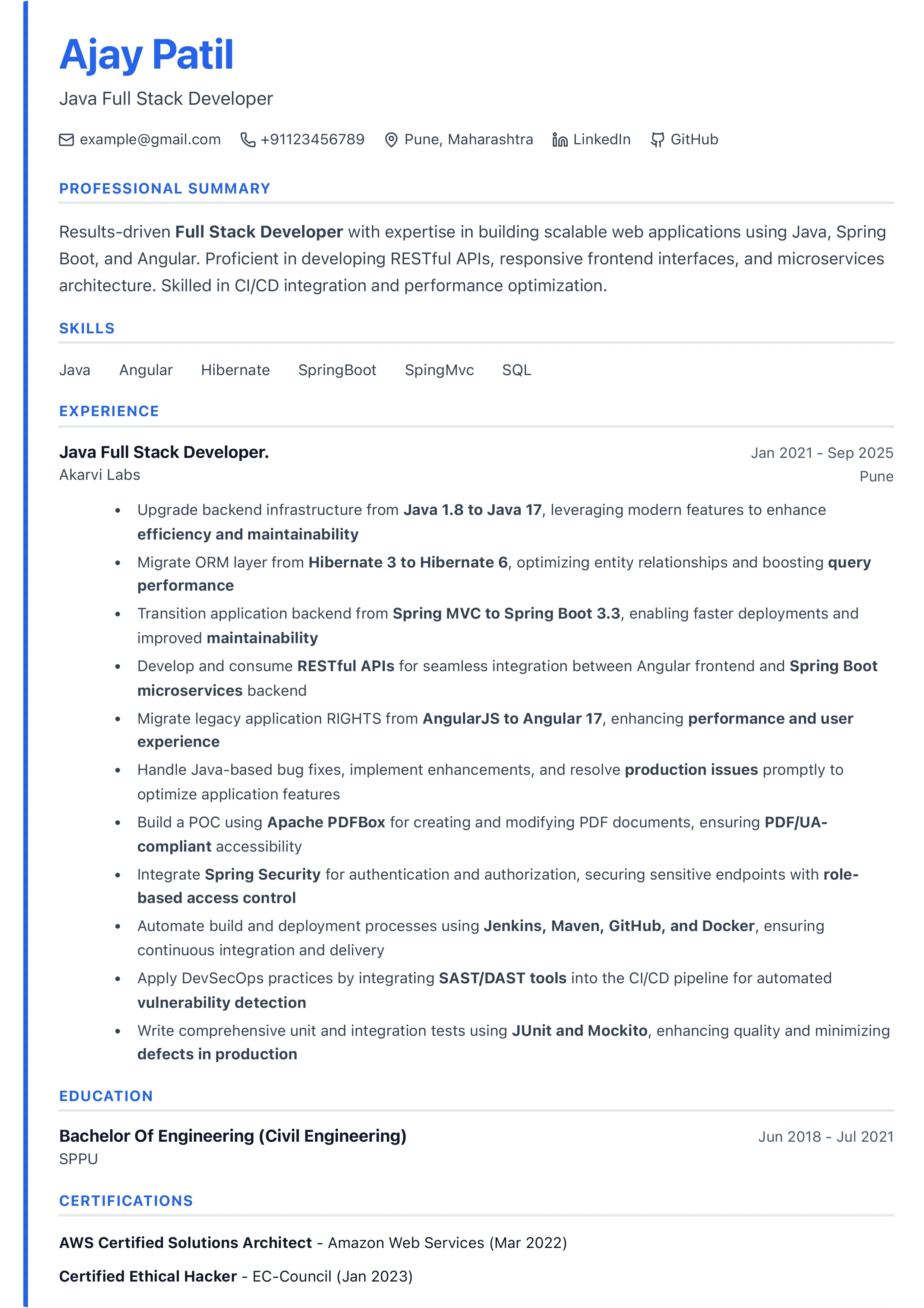 Creative Resume Template